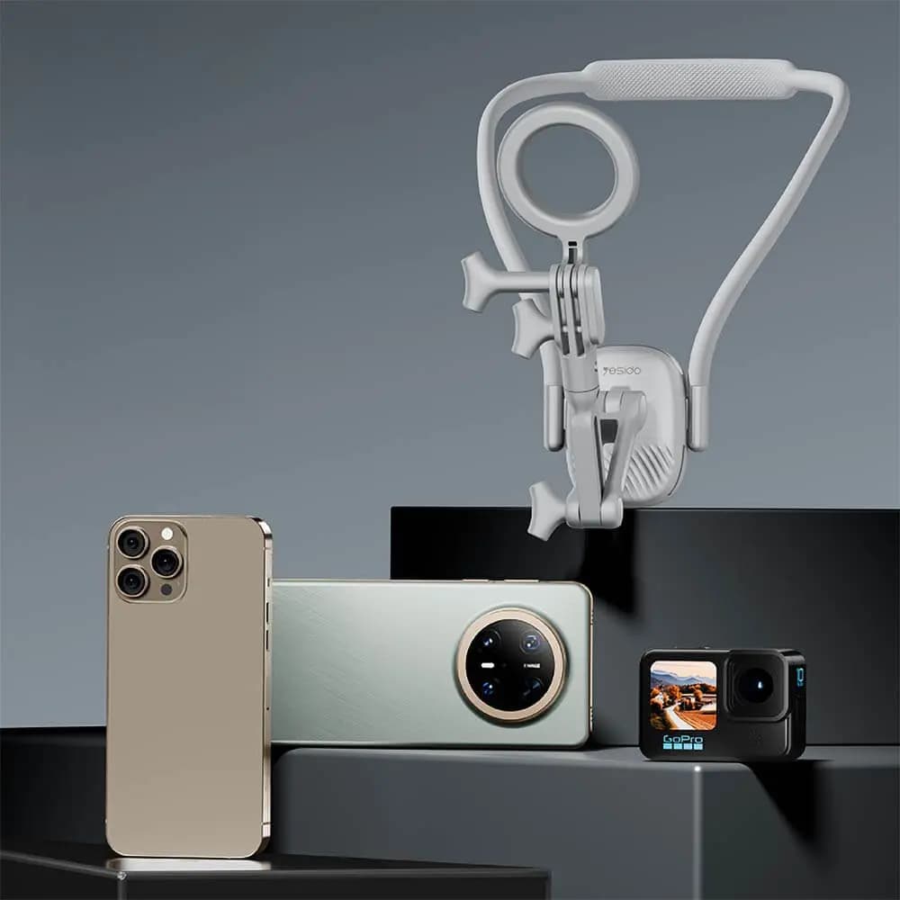 Support Smartphone Magnétique Yesido C332 Blanc - Vue 4