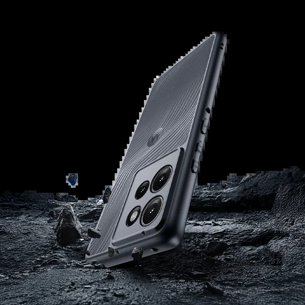 Coque anti-chocs finition mate Motorola Edge 50 - Dux Ducis Aimo Noir - Vue 4