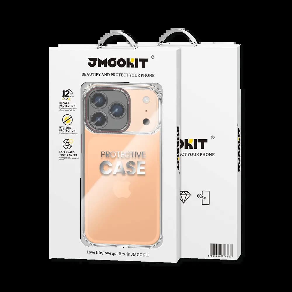 Coque de Protection Canon Lens JMGOKIT pour Apple iPhone 17 Pro Transparent - Vue 12