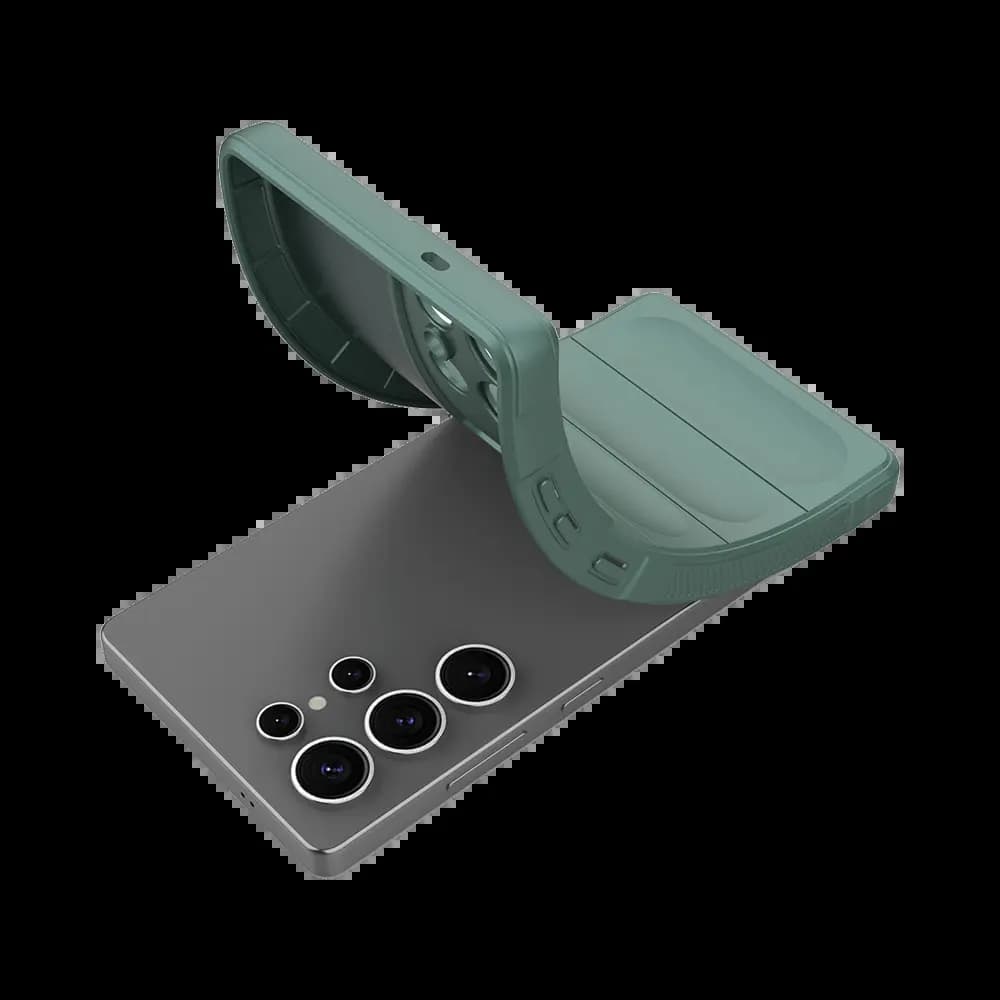 Coque de protection antichoc renforcée – Samsung Galaxy S25 Ultra – PROTECT IX008 Vert Foncé - Vue 3