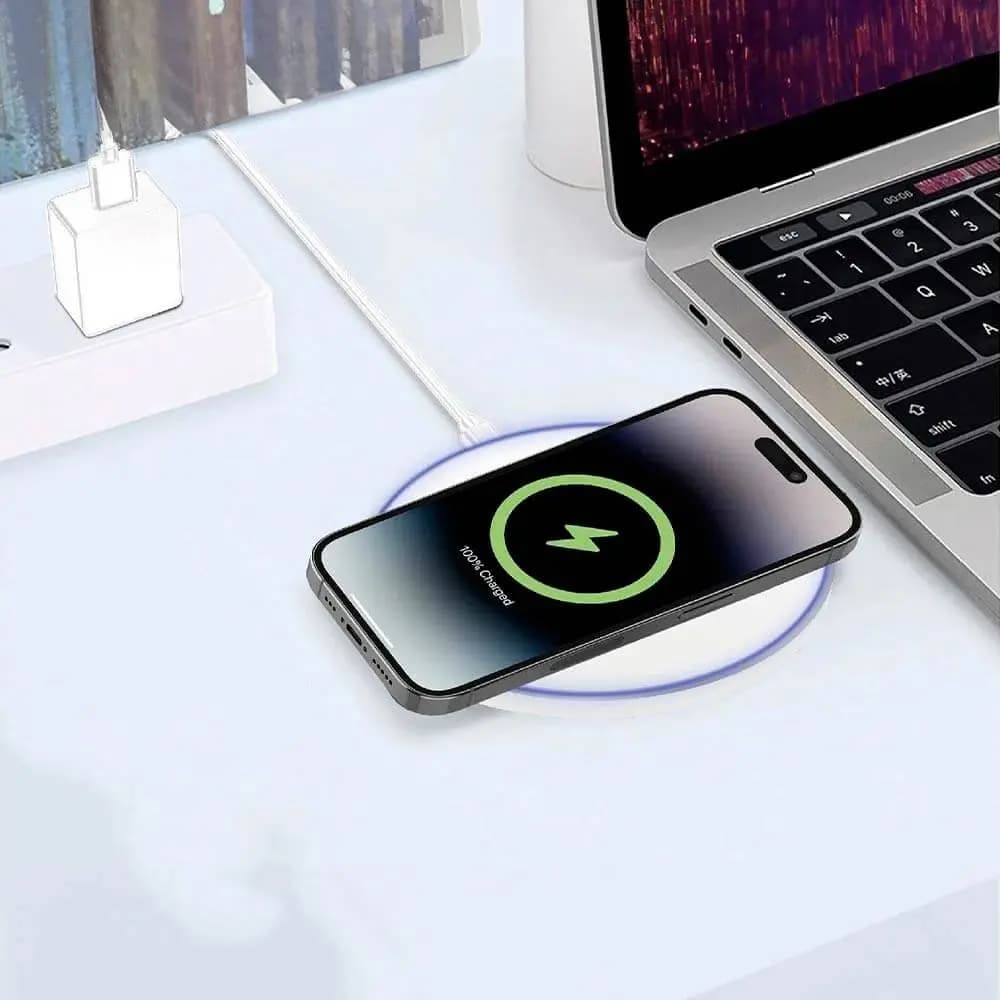 Chargeur à Induction CONNECT 20W Blanc - Vue 2