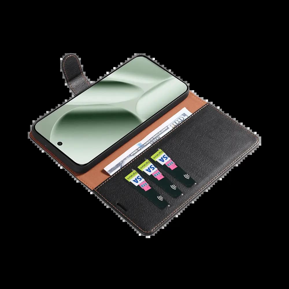 Housse folio anti-RFID compatible Google Pixel 9 Pro XL / 10 Pro XL PROTECT IP011 Noir - Vue 3