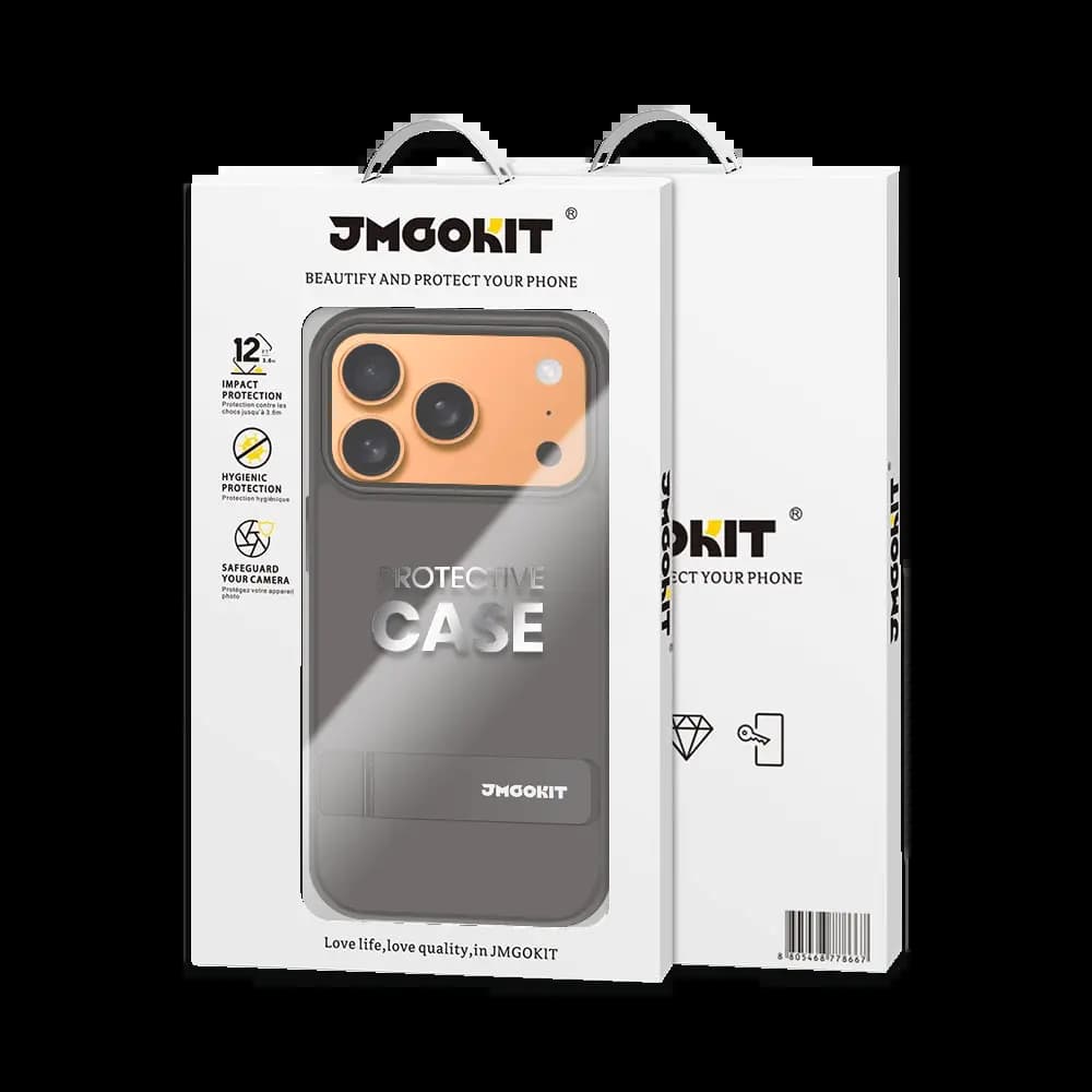 Coque de Protection Metal Bracket JMGOKIT pour Apple iPhone 17 Pro Noir - Vue 3