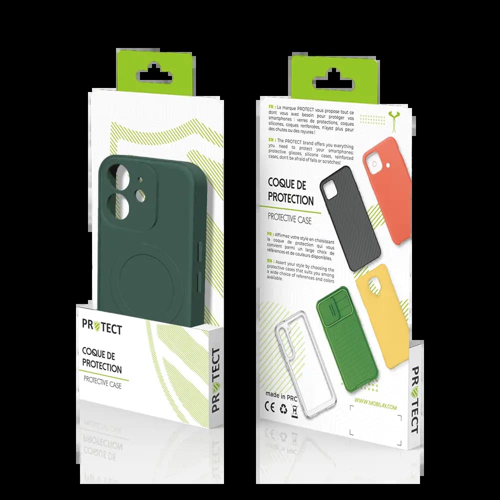 Coque de Protection PROTECT pour Apple iPhone 12 Mini MagSafe Vert Foncé - Vue 3