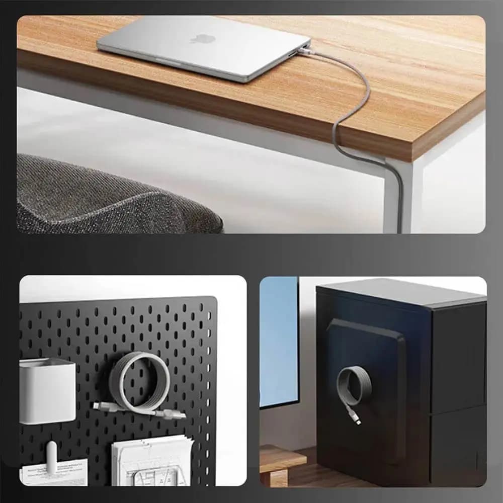 Câble USB-A vers USB-C magnétique 18W 1m – Yesido CA173 Noir - Vue 3