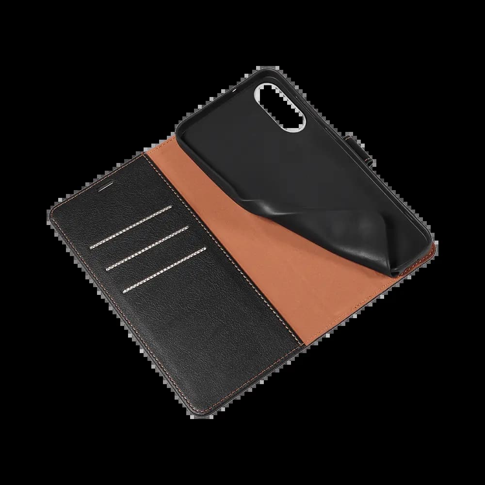 Housse folio anti-RFID Samsung Galaxy S25 Edge – PROTECT IP011 Noir - Vue 4