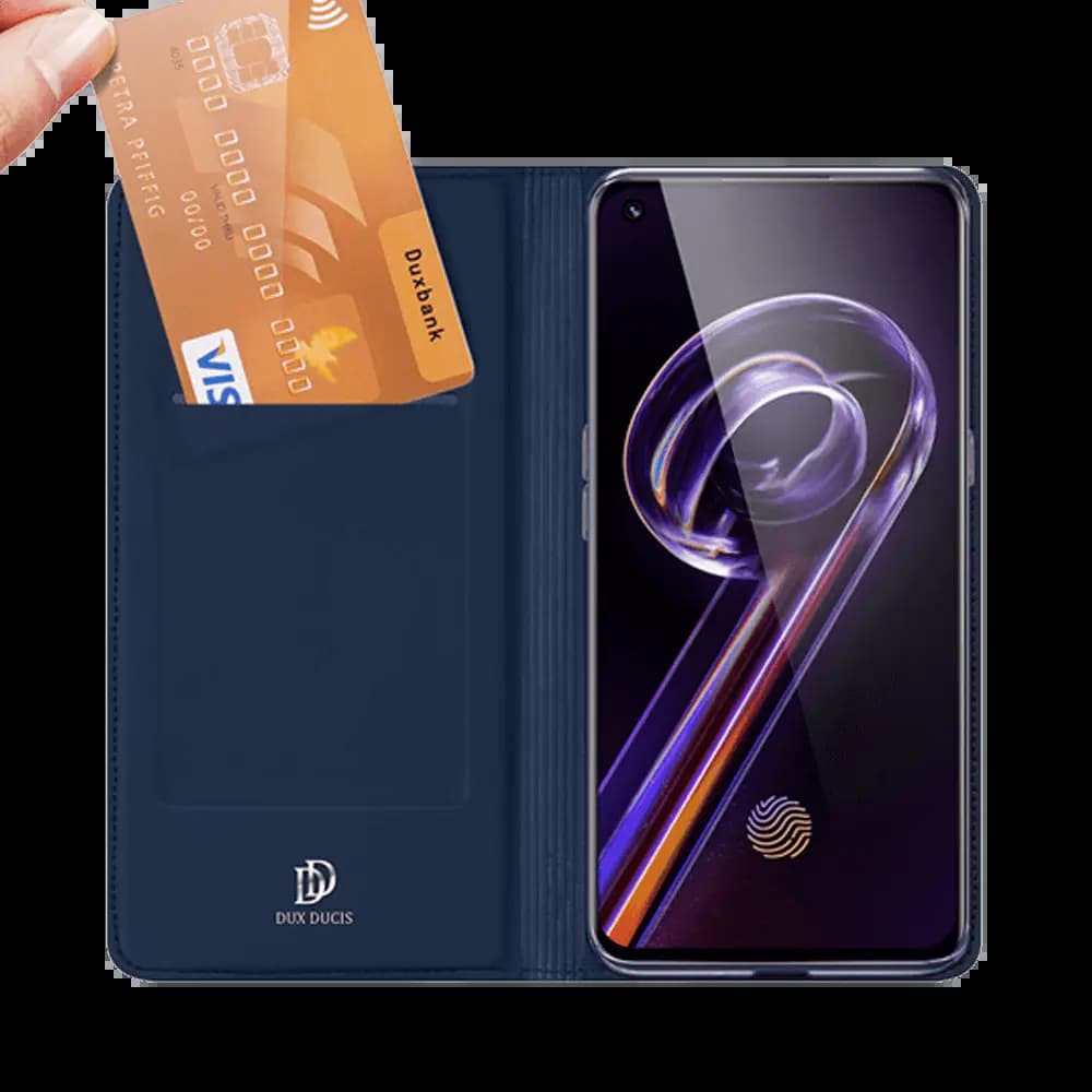 Housse folio Realme 9 Pro+ / 9 porte-carte – Dux Ducis Skin Pro Bleu - Vue 2