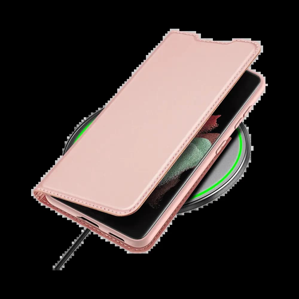 Housse folio Samsung Galaxy S21 Ultra porte-carte – Dux Ducis Skin Pro Noir - Vue 5