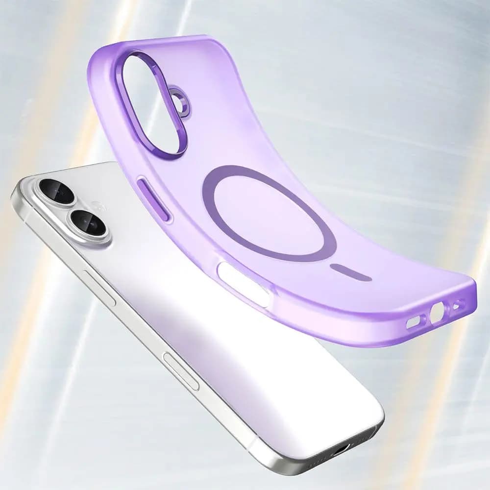 Coque MagSafe bi-matière – iPhone 17 – PROTECT MF-006 Violet Foncé - Vue 2