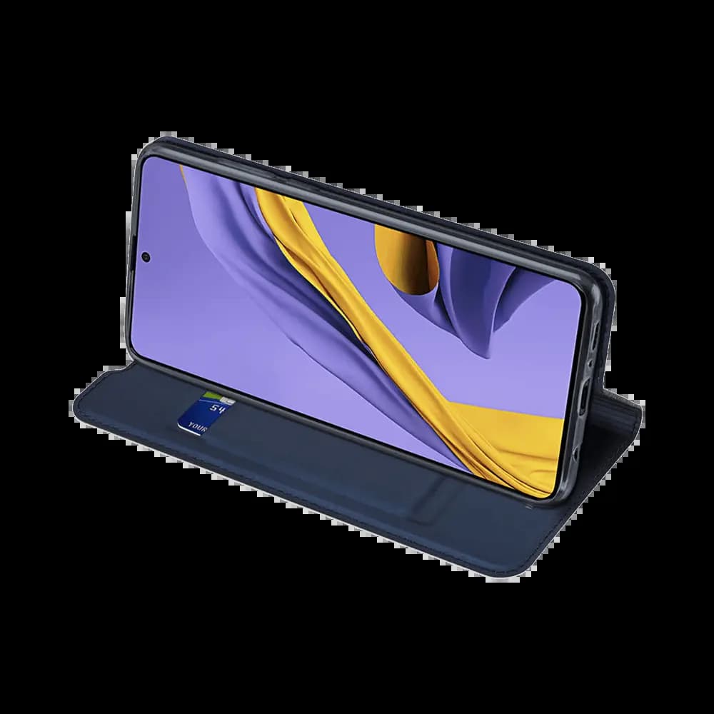 Housse folio Samsung Galaxy A51 porte-carte – Dux Ducis Skin Pro Bleu - Vue 3