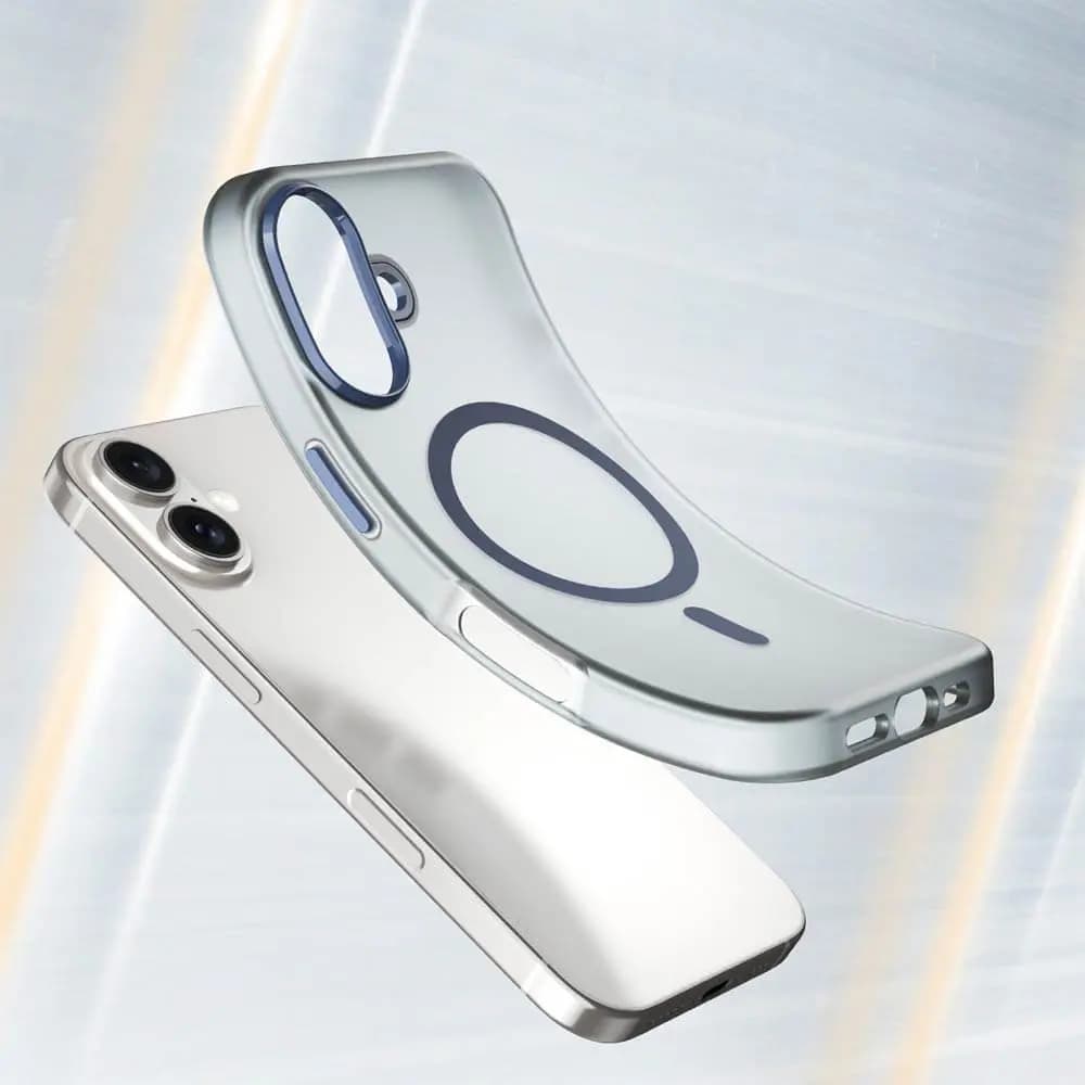 Coque MagSafe bi-matière – iPhone 16 Plus – PROTECT MF-006 Bleu Marine - Vue 2