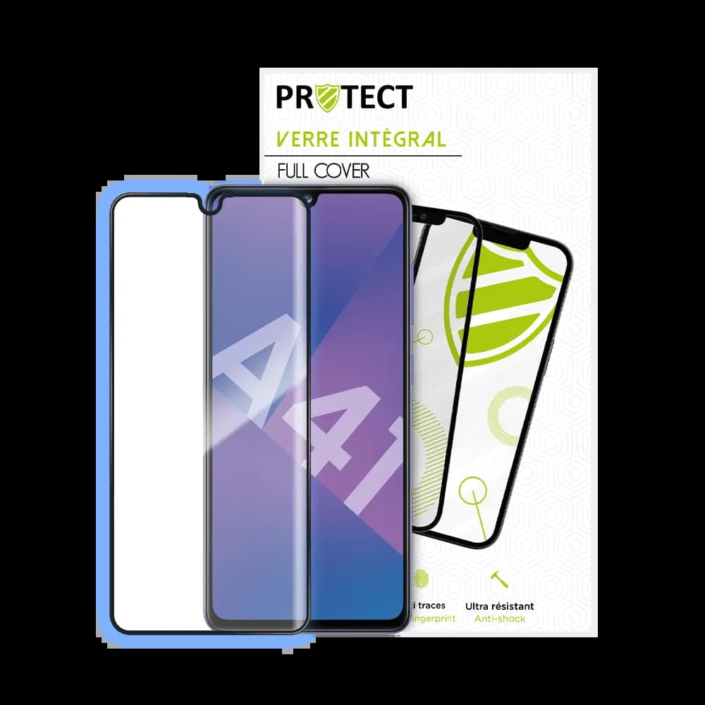 Verre trempé intégral Samsung Galaxy A41 protection écran 9H – PROTECT Noir - Vue 2