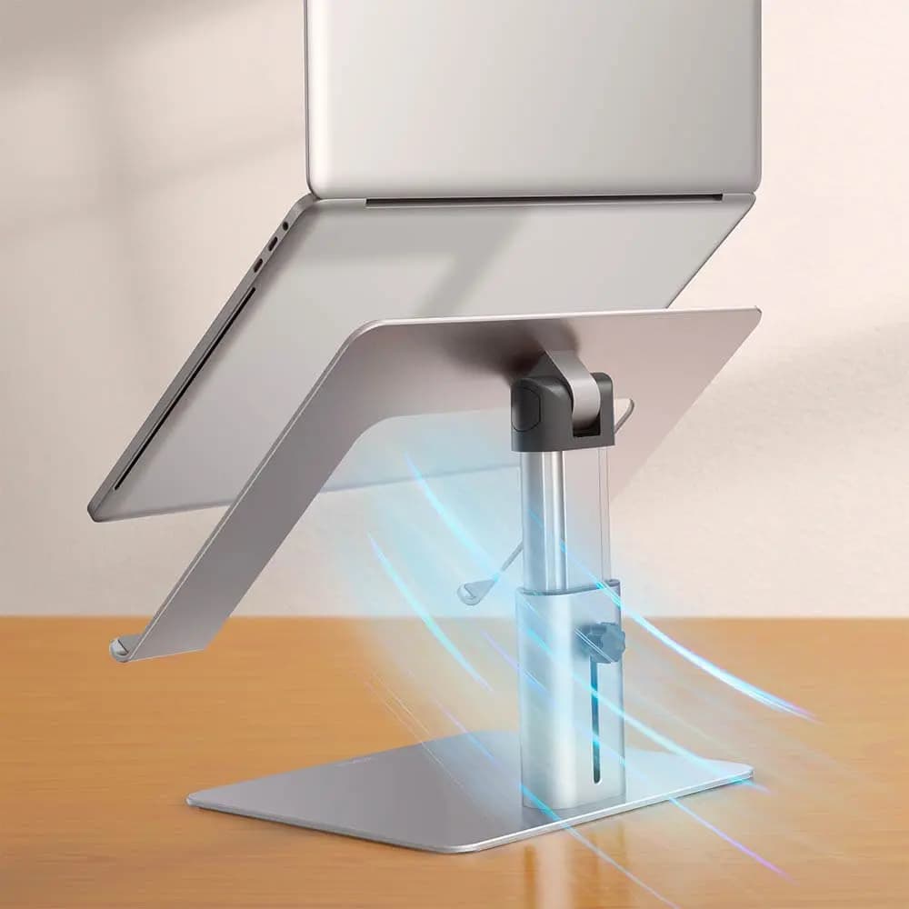 Support pour Ordinateur Portable & Tablette Baseus Antidérapant & Ajustable Argent - Vue 13