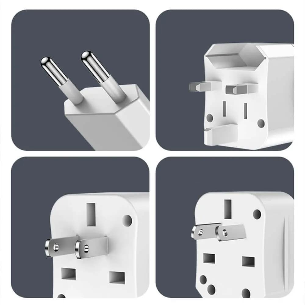 Adaptateur secteur universel 750W compact avec prises EU/UK/US/AUS – Yesido MC25 Blanc - Vue 13