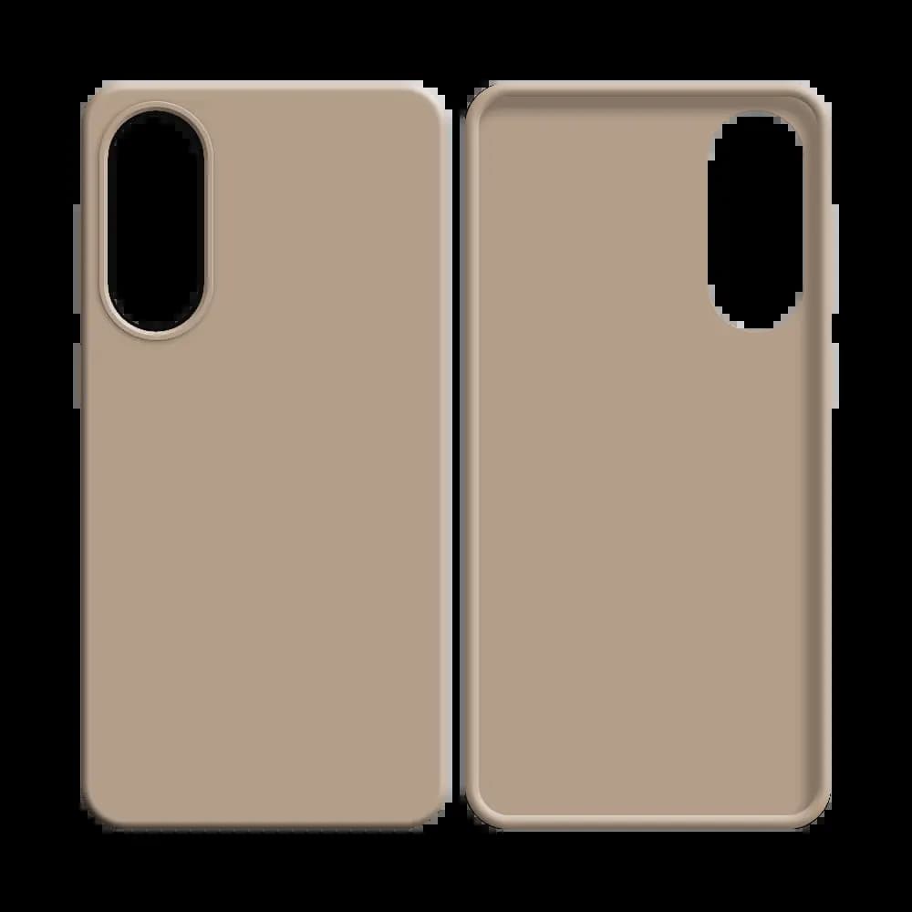 Coque silicone Samsung Galaxy S25 Edge - Rose Gold - Vue 2