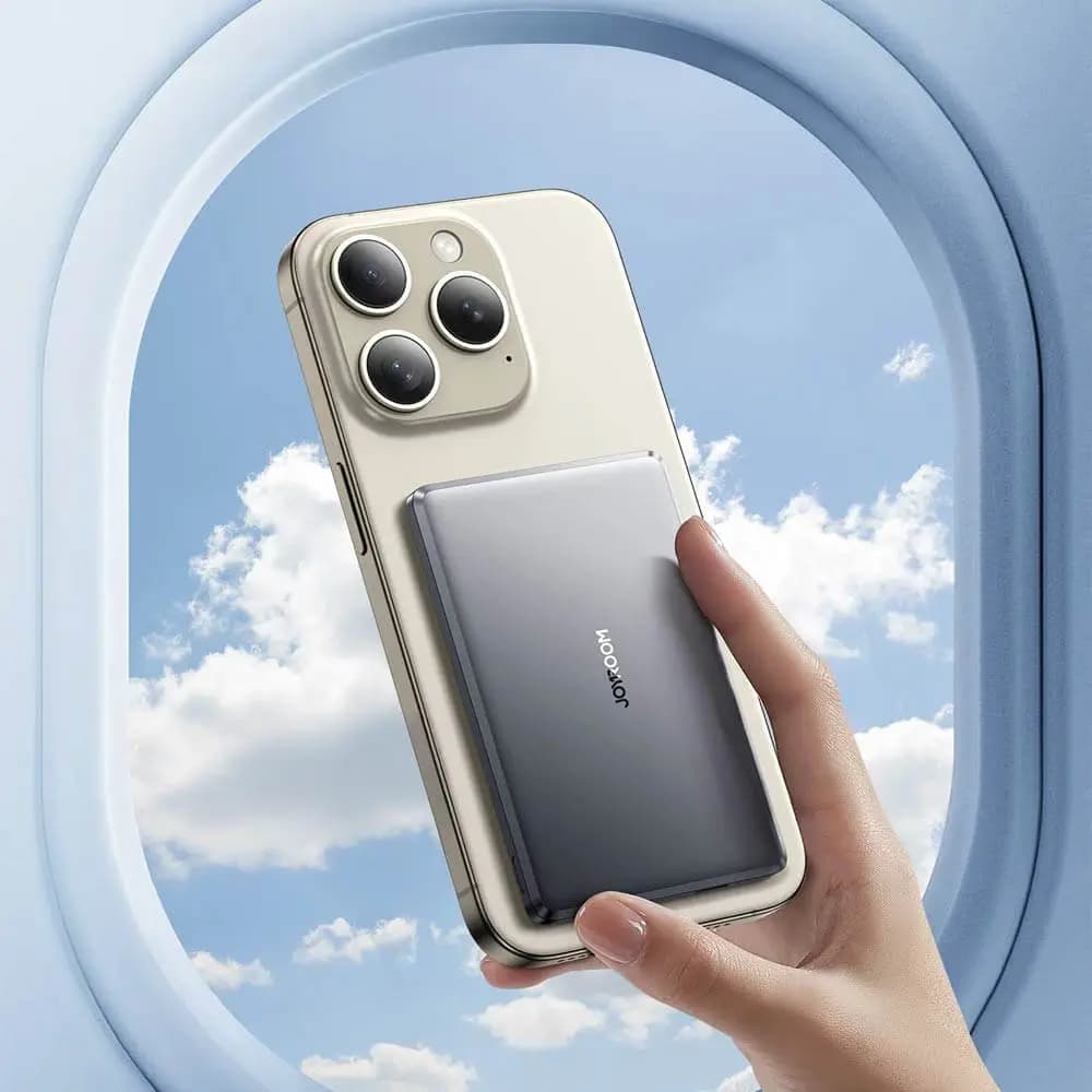 Batterie externe MagSafe 5000mAh 20W ultra-compacte – JOYROOM JR-PBM08 Noir - Vue 46