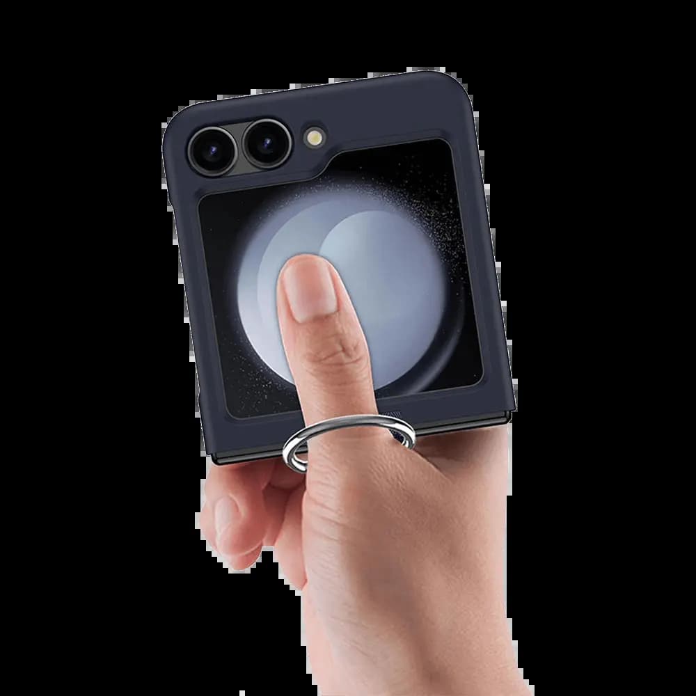 Coque de Protection avec Anneau Z-FL2 Samsung Galaxy Z Flip 6 5G Bleu - Vue 5