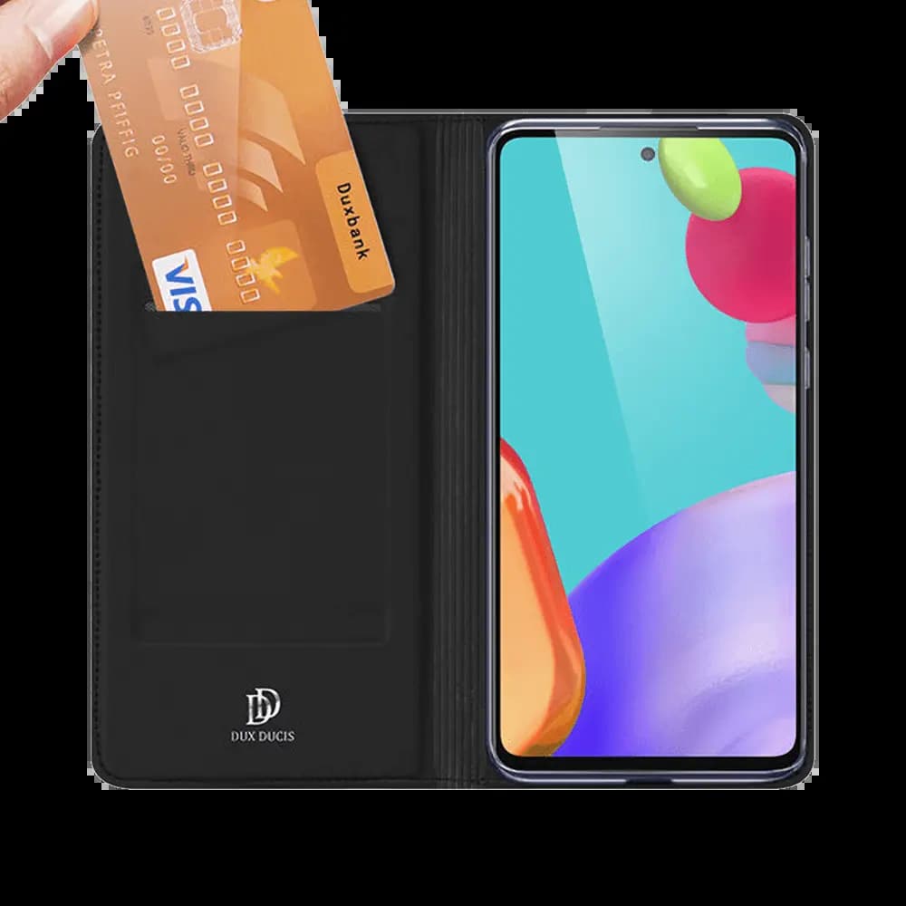 Housse folio Samsung Galaxy A52 / A52s porte-carte – Dux Ducis Skin Pro Noir - Vue 2