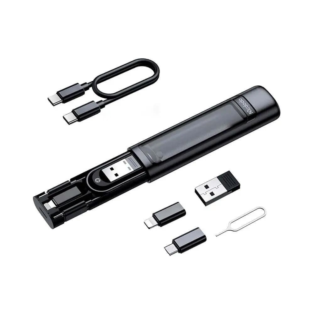 Kit d'Accessoires (Connecteur USB-C + USB + Lightning + MicroUSB) Mcdodo Noir - Vue 9
