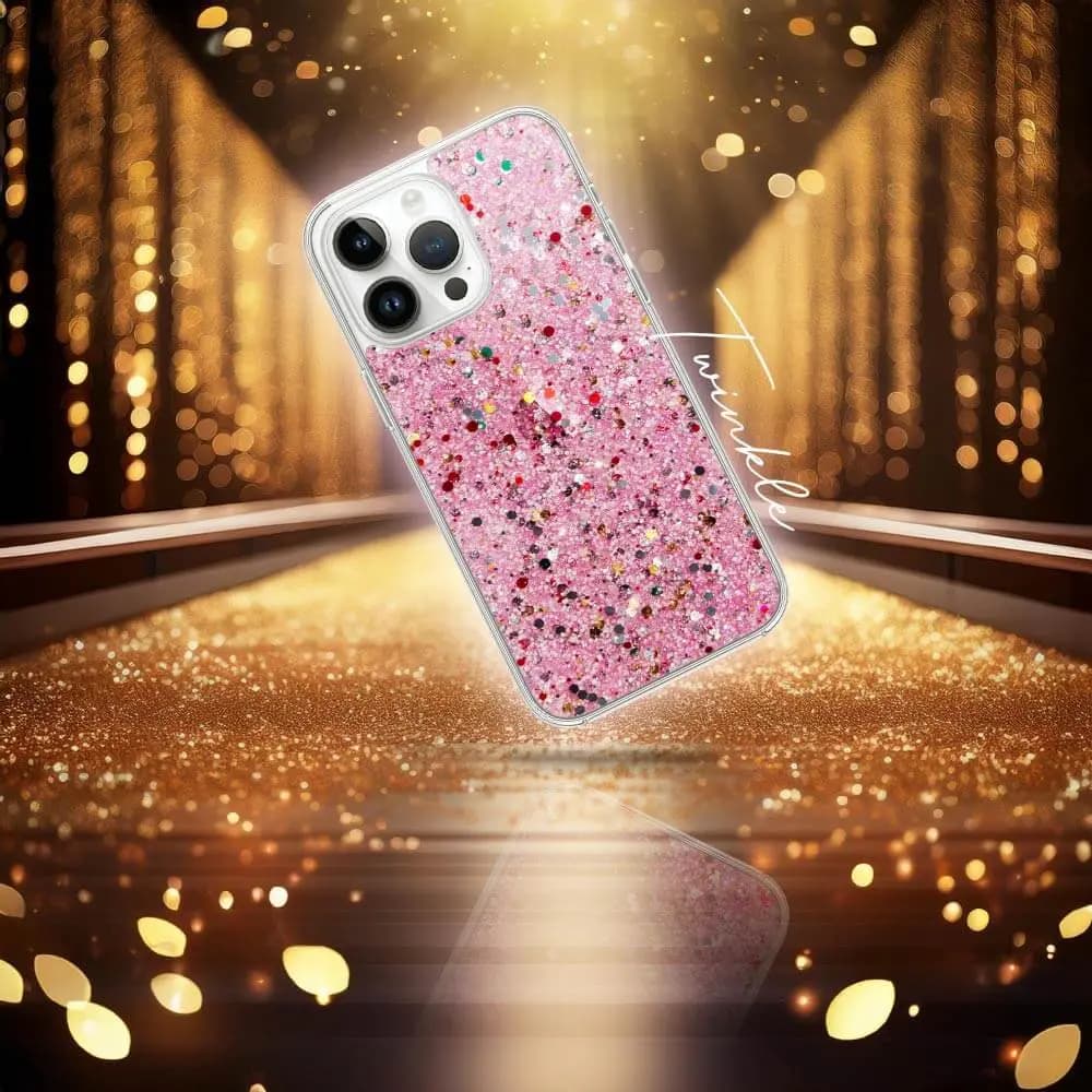 Coque de Protection Twinkle JMGOKIT pour Apple iPhone 16 Pro Max Rose - Vue 2