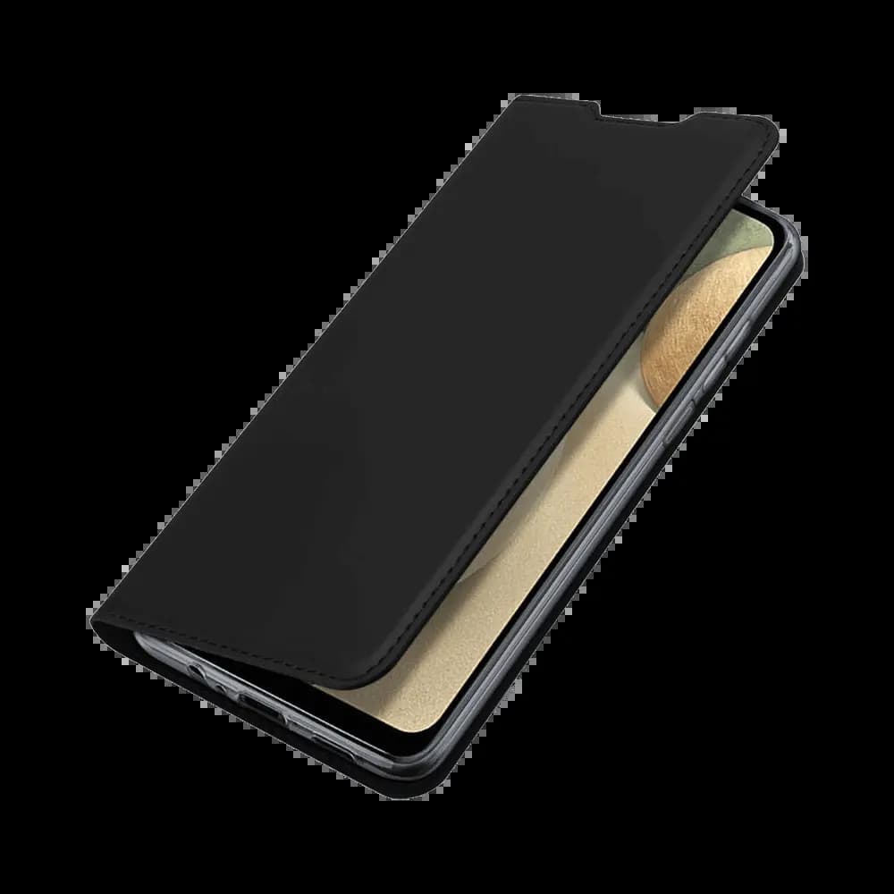 Housse folio Samsung Galaxy A12 / M12 porte-carte – Dux Ducis Skin Pro Noir - Vue 3