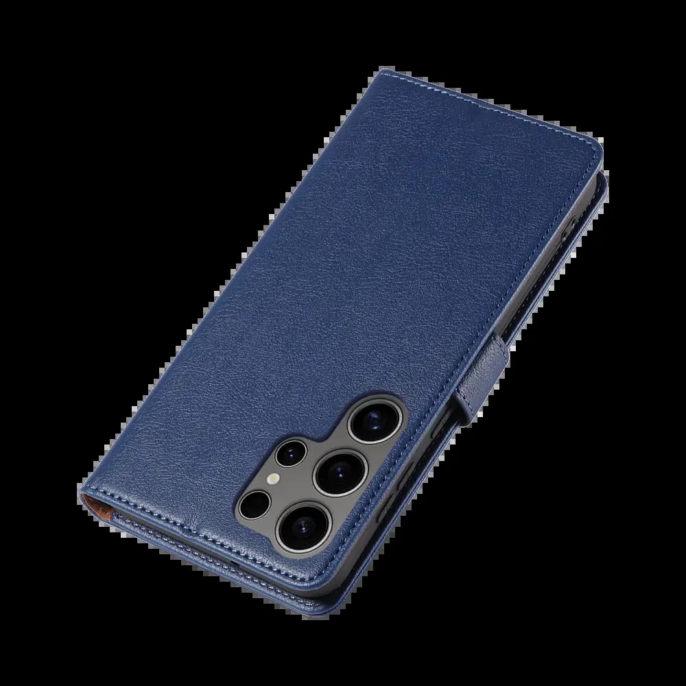 Housse folio anti-RFID Samsung Galaxy S25 Ultra – PROTECT IP011 Bleu Marine - Vue 6