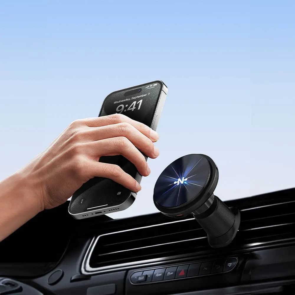 Support Smartphone Chargeur à Induction pour Voiture CONNECT MC-SV15W02 15W Noir - Vue 9