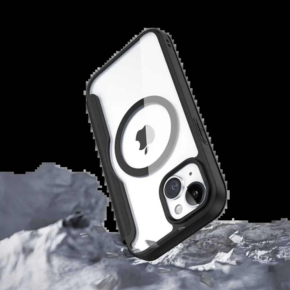 Housse folio MagSafe iPhone 15 Plus – Dux Ducis Skin X Pro Noir - Vue 4