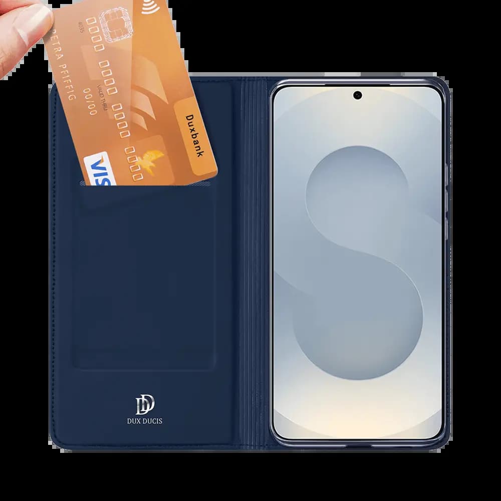 Housse folio Samsung Galaxy S26 porte-carte – Dux Ducis Skin Pro Noir - Vue 2