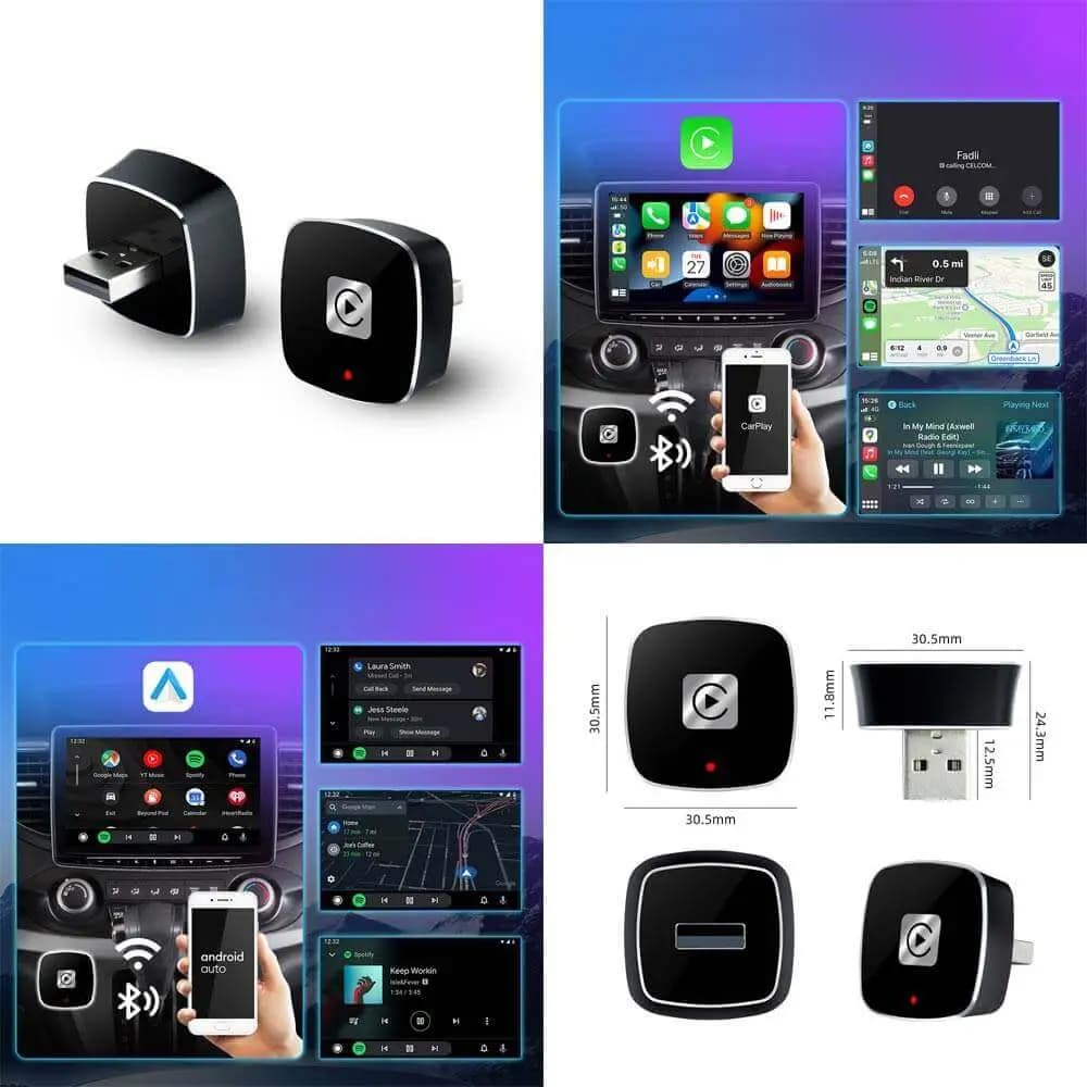Adaptateur Sans Fil  CarPlay & Android Auto - Vue 5