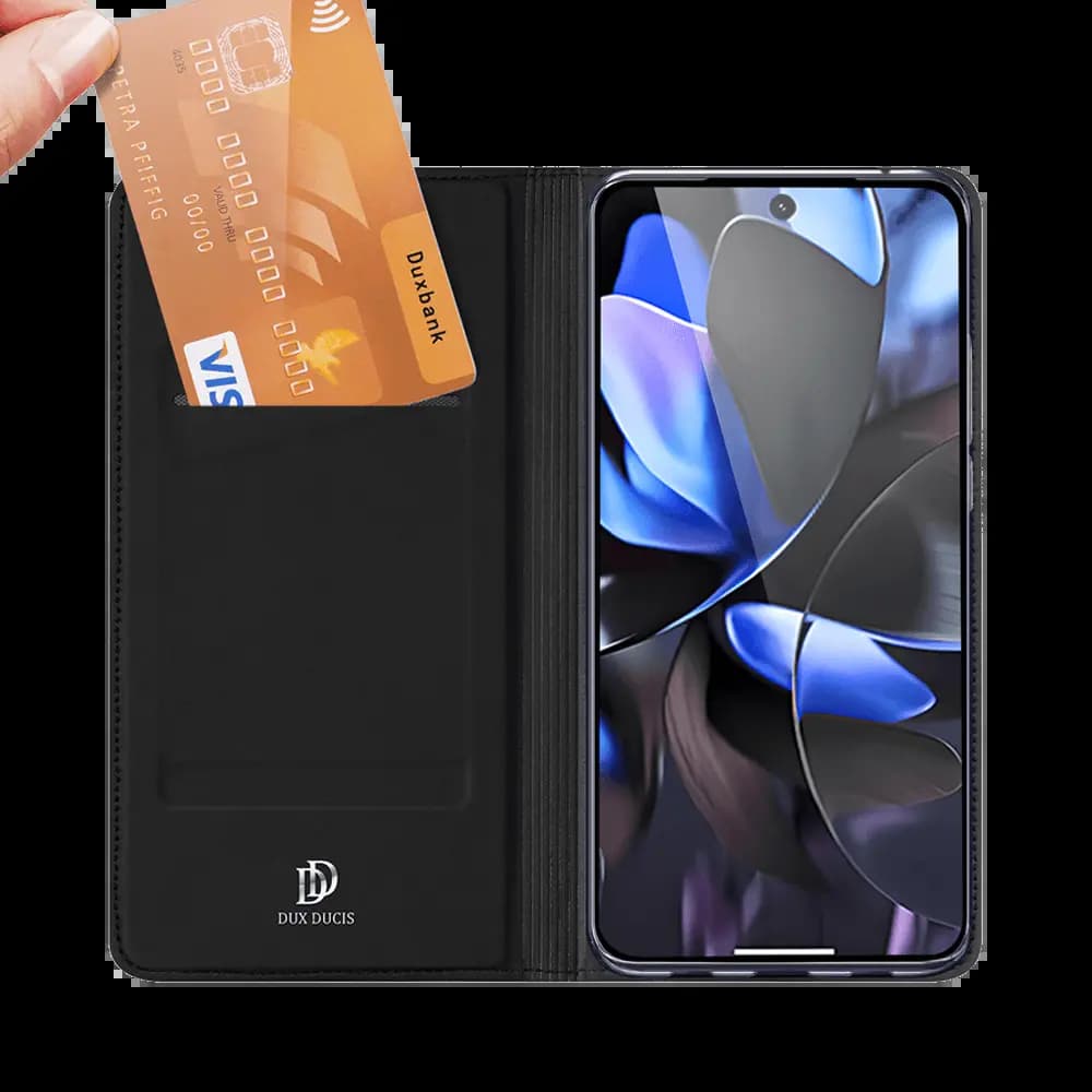 Housse folio Google Pixel 10 Pro XL - carte – Dux Ducis Skin Pro Bleu - Vue 3