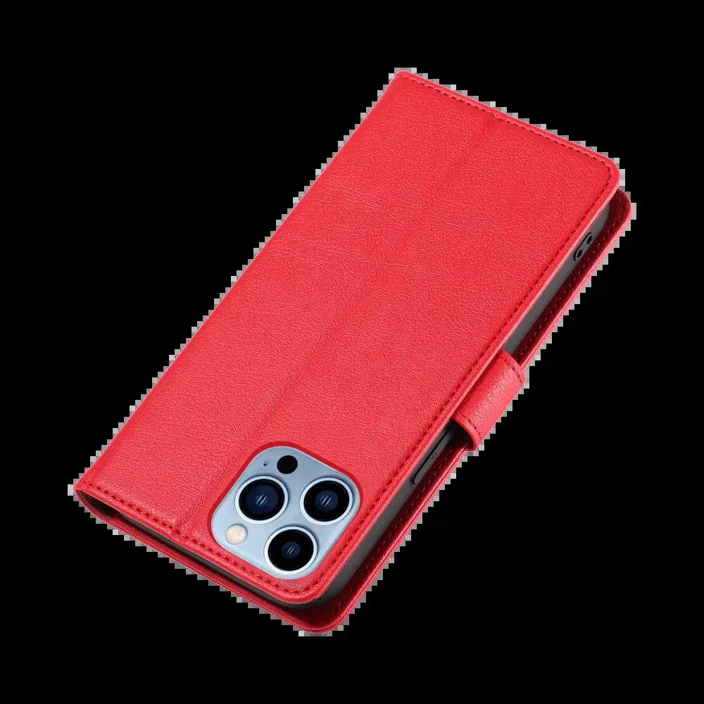 Housse folio anti-RFID iPhone 13 Pro Max – PROTECT IP011 Rouge - Vue 6