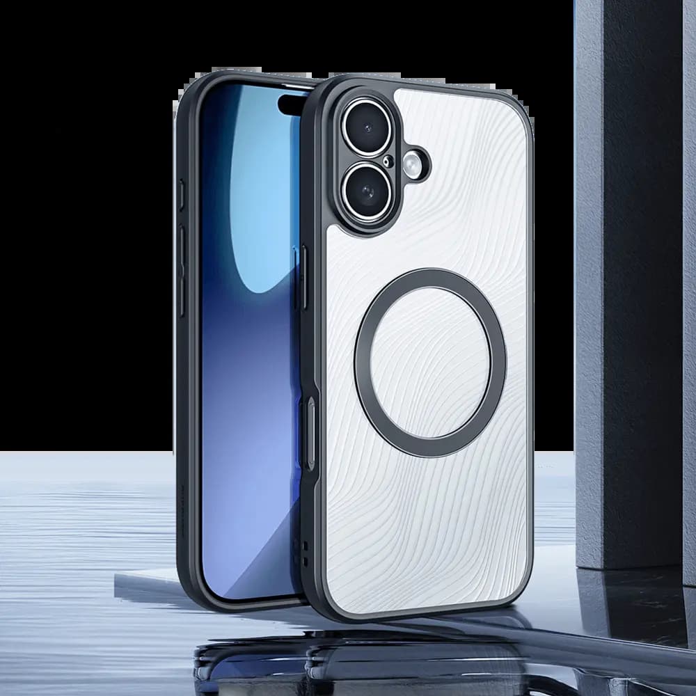 Coque MagSafe anti-chocs – iPhone 17 – Dux Ducis Aimo Mag Noir - Vue 3