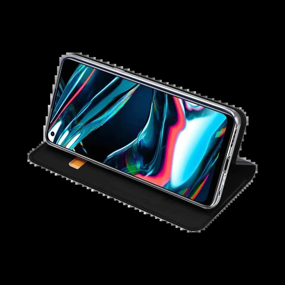 Housse folio Realme 7 Pro porte-carte – Dux Ducis Skin Pro Noir - Vue 4