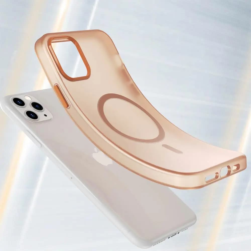 Coque MagSafe bi-matière –  iPhone 11 Pro – PROTECT MF-006 Orange - Vue 2