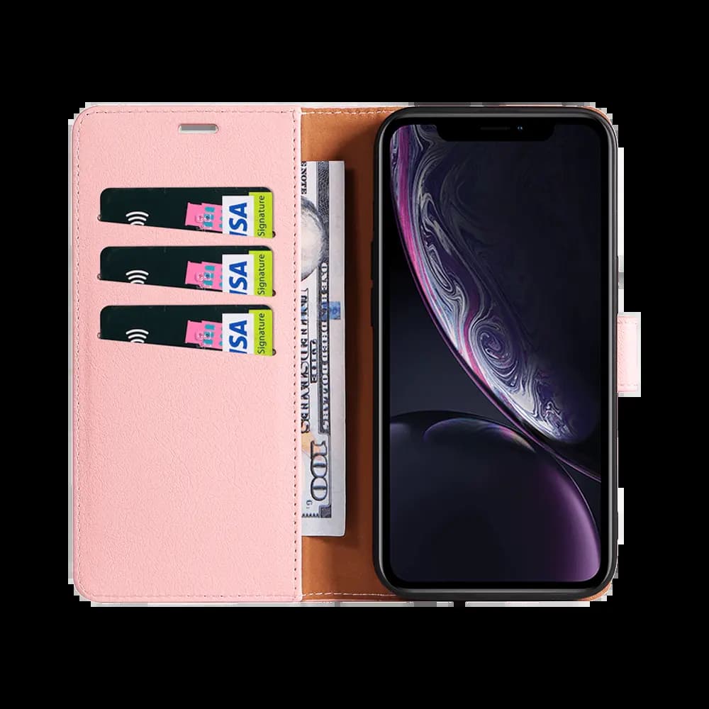 Housse folio anti-RFID iPhone XR – PROTECT IP011 Rose - Vue 2