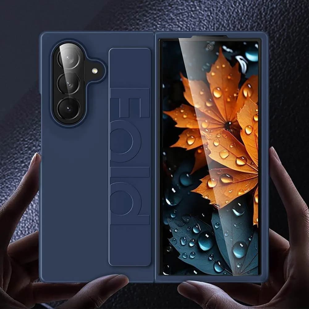 Coque de Protection avec Lanière Samsung Galaxy Z Fold 7 5G Bleu - Vue 2