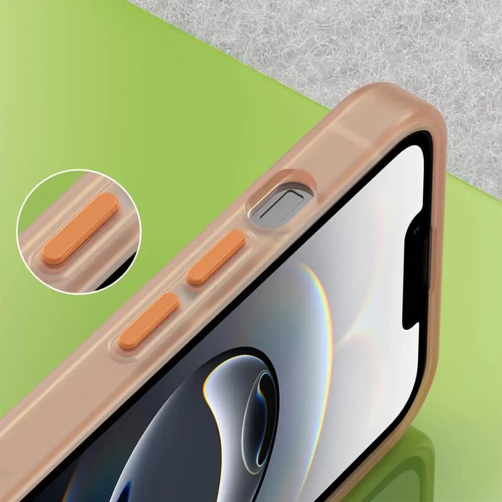 Coque MagSafe iPhone 16e / iPhone 17e bi-matière – PROTECT MF-006 Orange - Vue 3