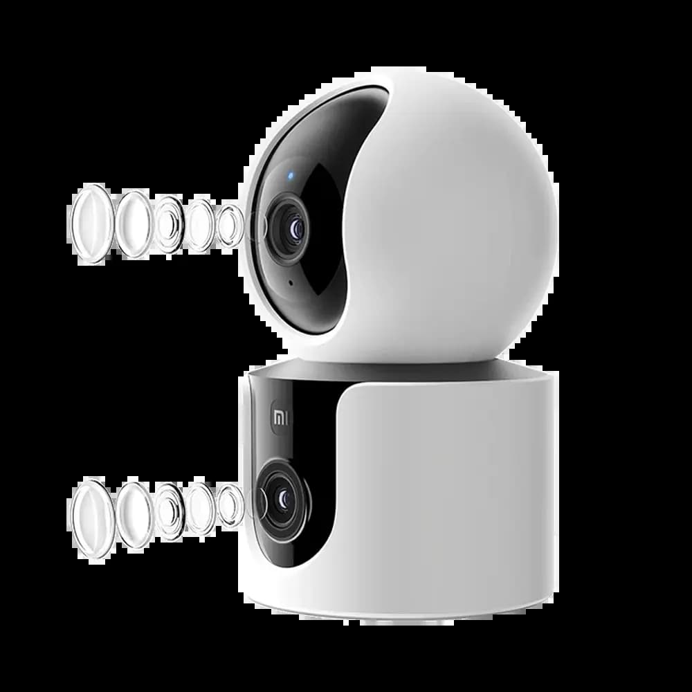 Caméra de surveillance intérieure Xiaomi C300 Dual Wi-Fi 2K double objectif, vision 360° et détection IA - Blanc - Vue 13