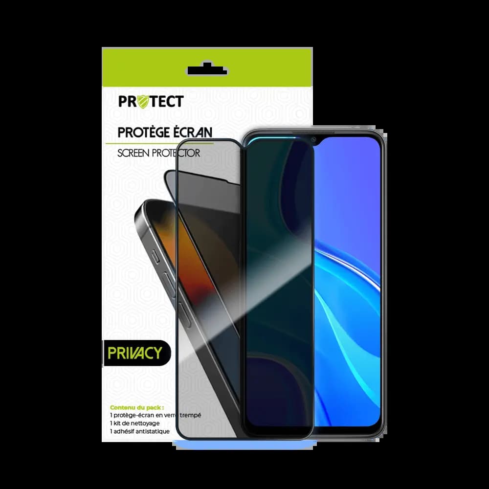 Verre trempé anti-espions 9H – Xiaomi Redmi 9 – PROTECT Transparent - Vue 2