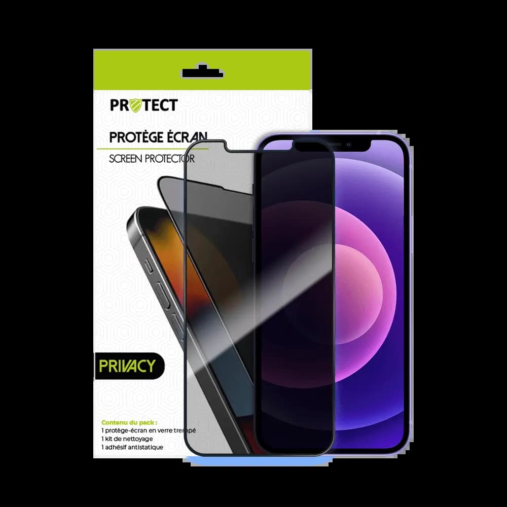 Verre trempé anti-espions 9H – Apple iPhone 12 mini – PROTECT Transparent - Vue 2