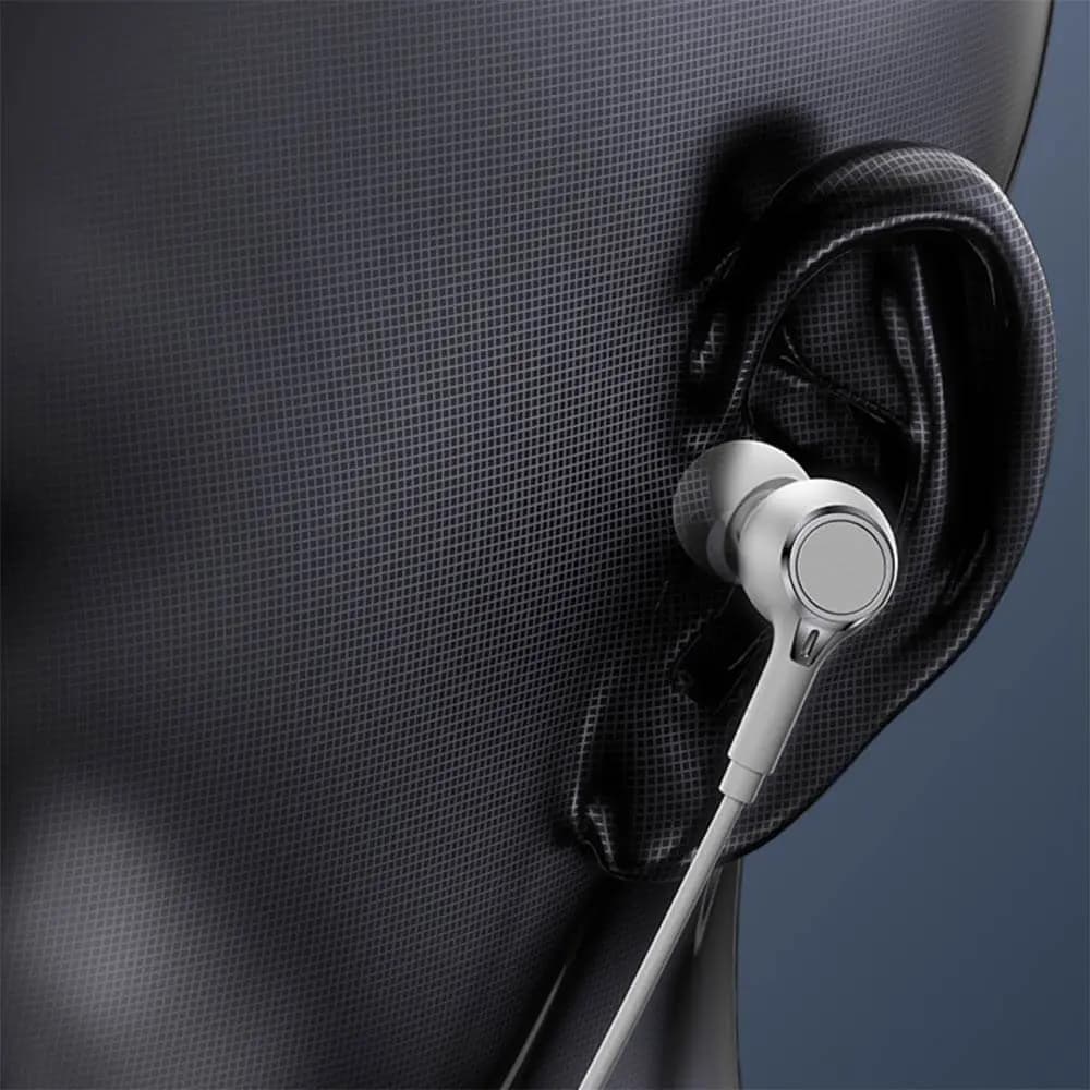 Écouteurs filaires jack 3.5mm universels avec micro - Yesido YH53 Blanc - Vue 4