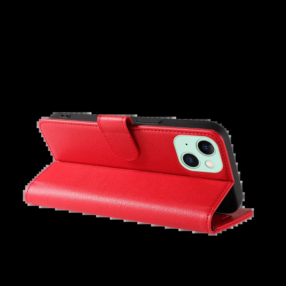 Housse folio anti-RFID iPhone 15 – PROTECT IP011 Rouge - Vue 2