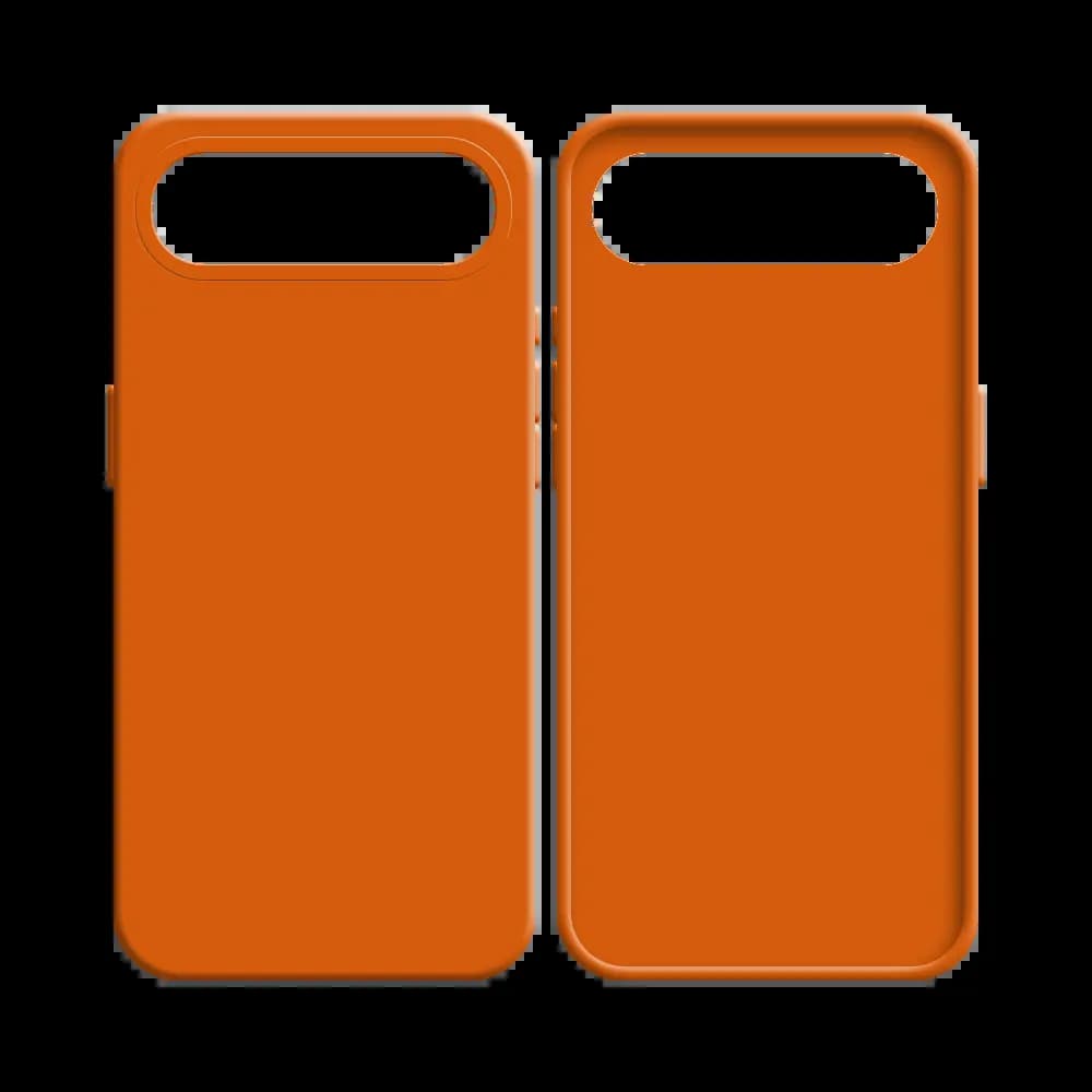 Coque silicone iPhone Air - Orange - Vue 2