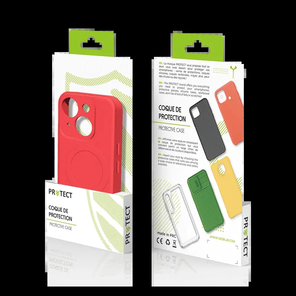 Coque de Protection PROTECT pour Apple iPhone 13 MagSafe Rouge - Vue 3