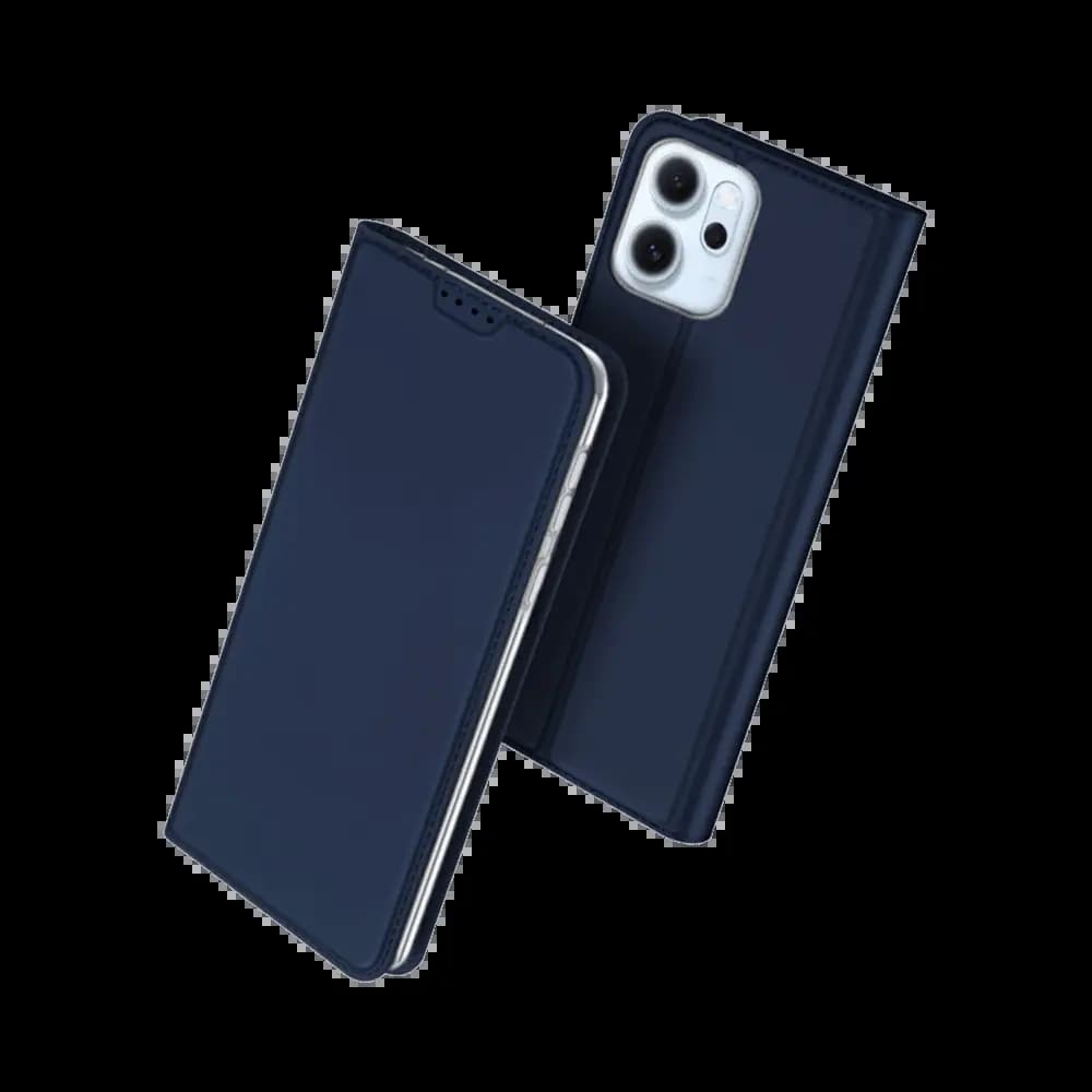 Housse folio OPPO Reno14 F 5G porte-carte – Dux Ducis Skin Pro Bleu