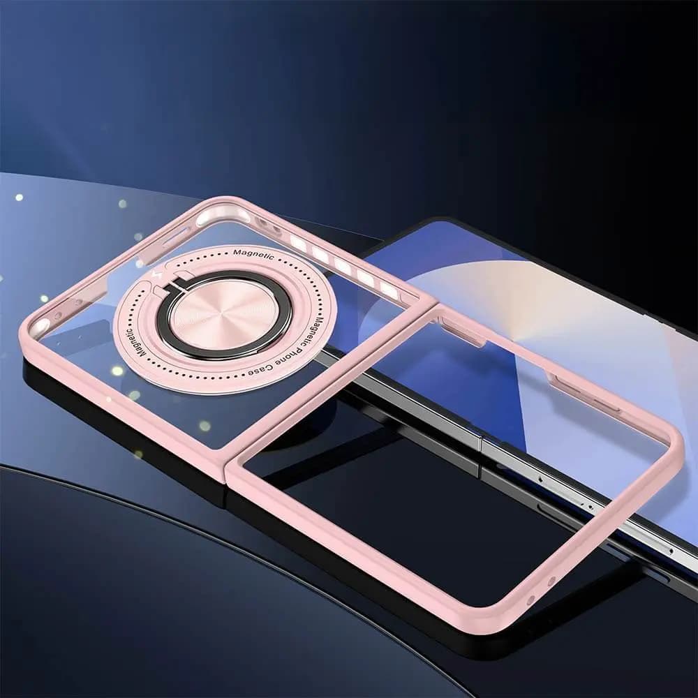 Coque de Protection Magnétique avec Bague 360° Z-FL3 Samsung Galaxy Z Flip 7 5G Rose - Vue 2