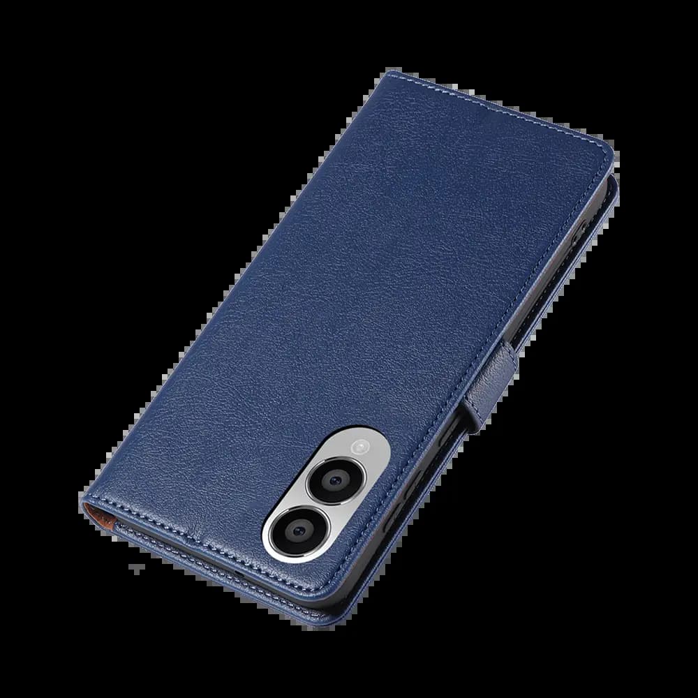 Housse folio anti-RFID Samsung Galaxy S25 Edge – PROTECT IP011 Bleu Marine - Vue 6