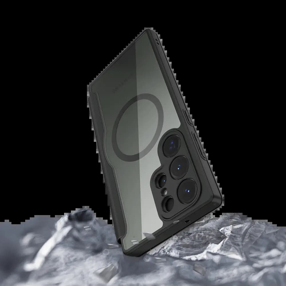 Housse folio MagSafe Samsung Galaxy S23 Ultra 5G – Dux Ducis Skin X Pro Violet - Vue 4