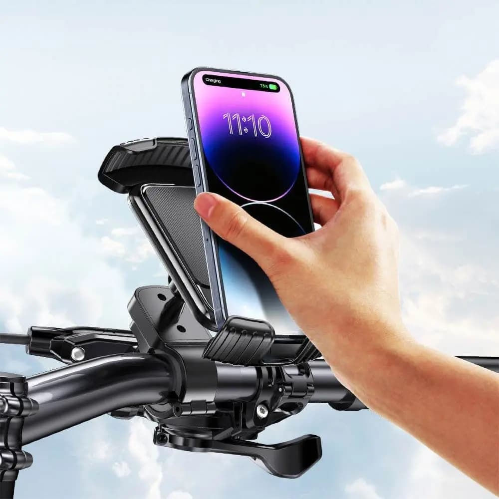 Support pour Smartphone Yesido 2 en 1 pour Vélo & Moto Noir - Vue 21
